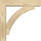 Ekena Millwork Thorton Block Rough Sawn Bracket w/ Offset Brace, Douglas Fir, 4"W x 14"D x 14"H BKT0402X14X14THR05RDF - alternate 3